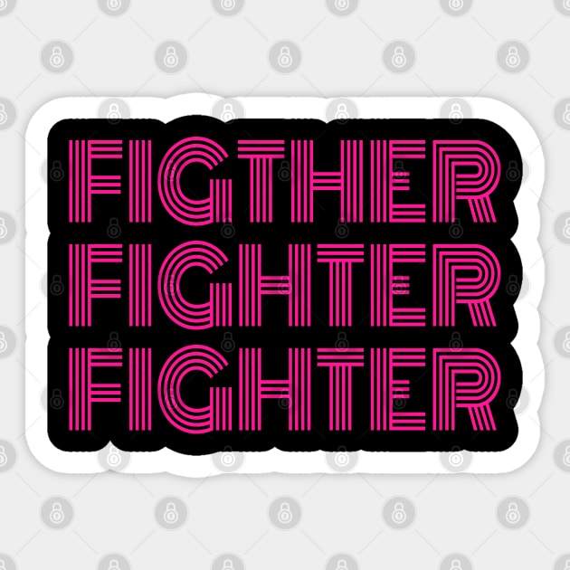 fighter fighter fighter pink version Sticker by rsclvisual